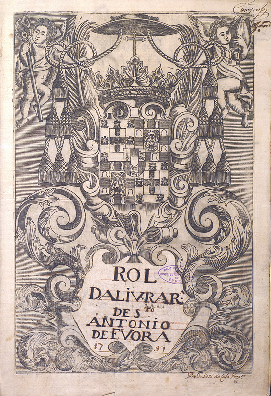 Capa de Rol da livrar.ª de S.to Antonio de Evora